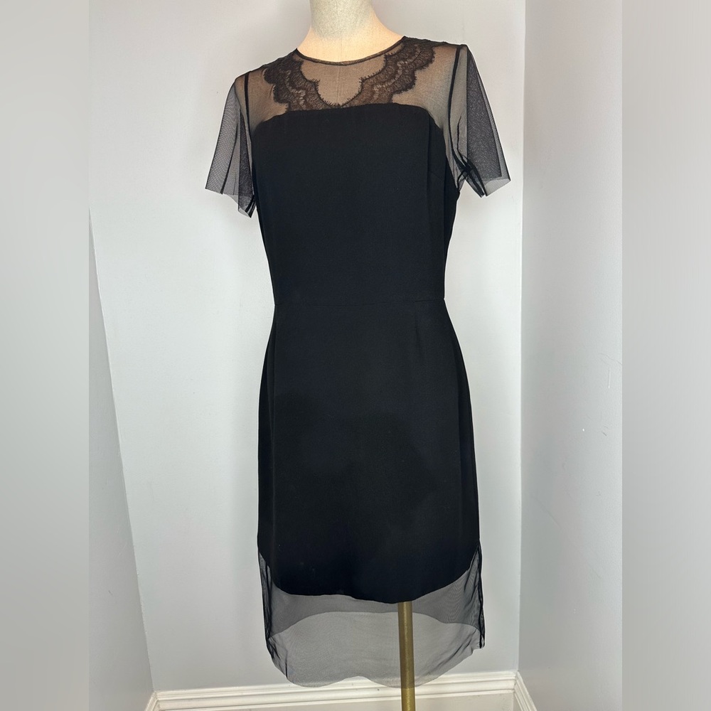 SANDRO Illusion Shift Dress